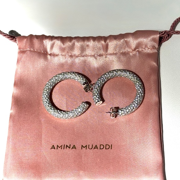 Aminah Muaddi Cameron Hoop Earrings - Picture 16 of 16